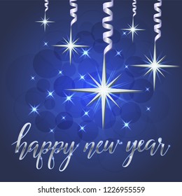 Brilliant illustration of Stars and sparkles, postcard