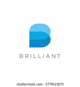 Brillante Letter-B-Logo-Vektorvorlage