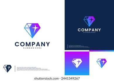 Brillantes Logo , Edelstein , Logo Design Vektor.