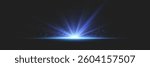 Brilliant magical flash of light and star explosion with rays of light.