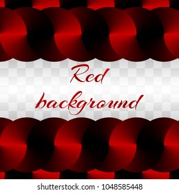 Brilliant New Year background for design greeting card with shiny red metal plates