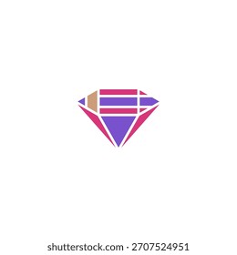 Brillantes kreatives Bleistift Logo Design.