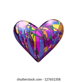 Brilliant purple heart