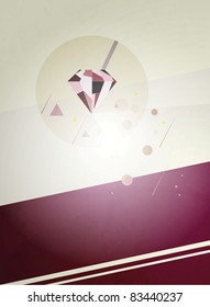 Brilliant retro background. Poster