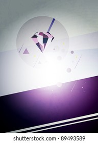 Brilliant retro background. Poster