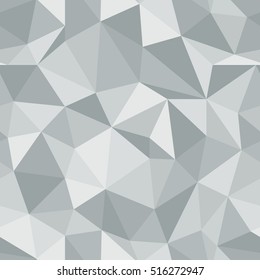 Brilliant seamless beautiful grey pattern. Abstract diamond triangle vector background. 
