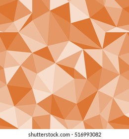 Brilliant seamless beautiful orange pattern. Abstract diamond triangle vector background. 