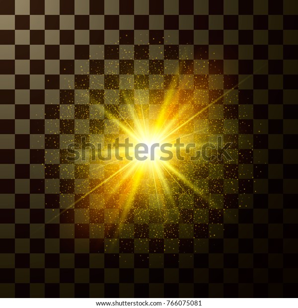 Brilliant Star Shining Design Magical Light Stock Vector (Royalty Free