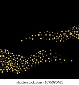 Brilliant stars. A glittering image. Flirty confetti