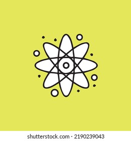brilliant thinking icon. drawn in black and white, yellow background, suitable for logos, symbols, educational properties.