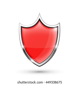 Brilliant web shield with red elements