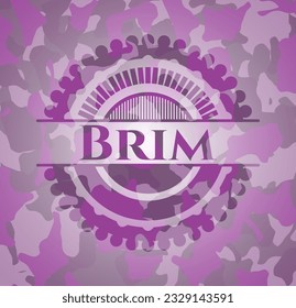 Rosa brillante en el patrón de camo. Ilustración vectorial. Detallado. 