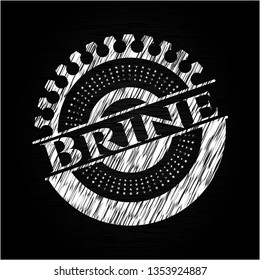 Brine chalkboard emblem