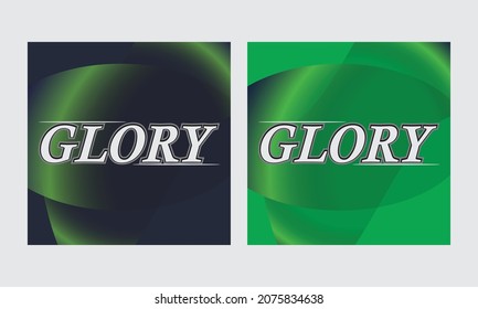 Bring back to glory statement slogan print design