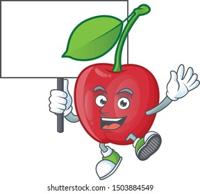 Bring Board Bing Cherries Isolated Mascot In Character