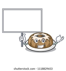 Bring board bundt cake character cartoon