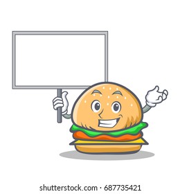 Bring board burger character fast food
