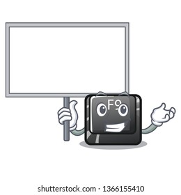 Bring board button f9 isolated in the mascot