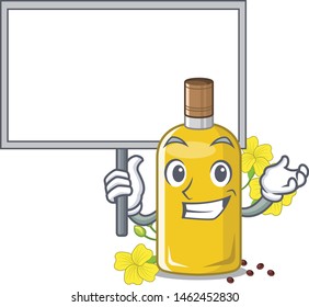 Bring board canola oil isolated with the cartoon