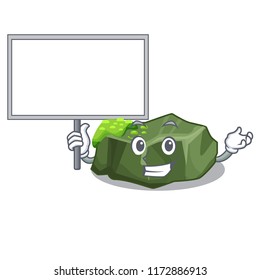 Bring board cartoon green rock sample of high grade