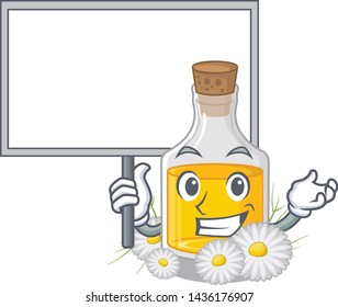 Bring board chamomile oil isolated with the mascot