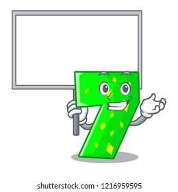 Bring board character paper cut number seven letter