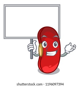 Bring board character red beans for cooking ingredients