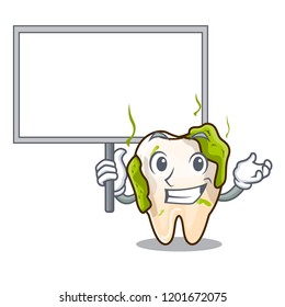 Bring board character unhealthy decayed teeth before rehabilitation