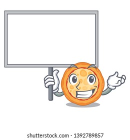 Bring board cheese pizza served on cartoon board