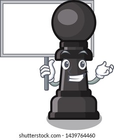 Bring board chess pawn isolated with the cartoon