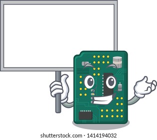 Bring board circuit board pcb isolated with mascot