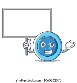Bring board clothing button character cartoon