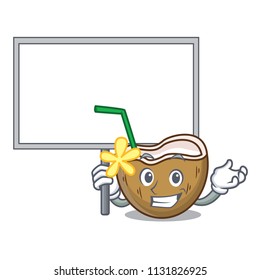 Bring board cocktail coconut character cartoon