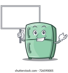Bring board cute refrigerator character cartoon