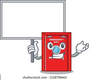 Bring board emergency exit door with the character