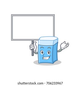 Bring board eraser character mascot style
