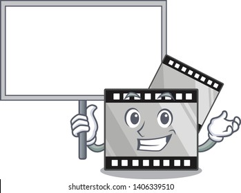 Bring board film strip isolated in the mascot