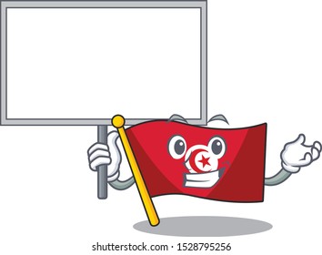 Bring board flag tunisia on in the mascot