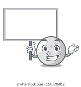 Bring board golf ball character cartoon