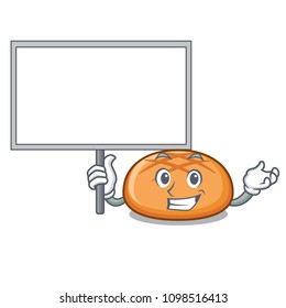 Bring board hamburger bun character cartoon