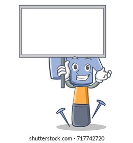 Bring board hammer character cartoon emoticon