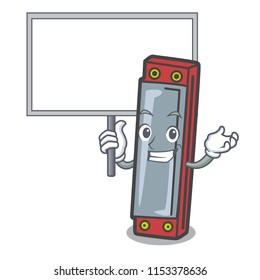 Bring board harmonica character cartoon style