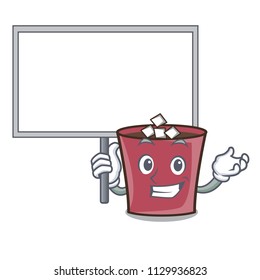 Bring board hot chocolate character cartoon