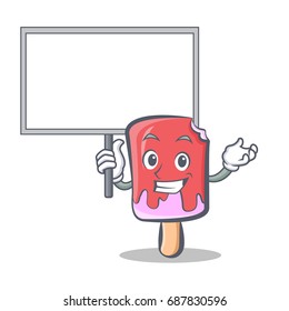 Bring board ice cream character cartoon