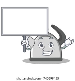 Bring board kettle character cartoon style