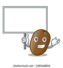Bring board kiwifruit slices in the shape cartoon