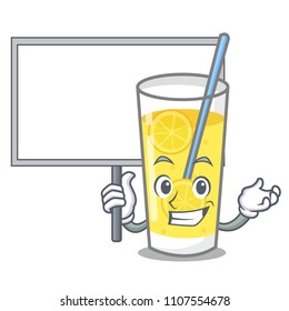 Bring board lemonade character cartoon style