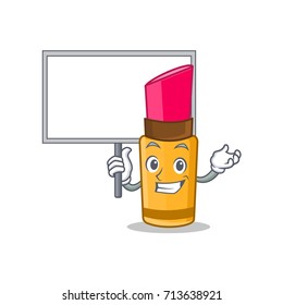 Bring board lipstick character cartoon style