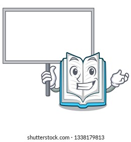 Bring board opened book on the cartoon table