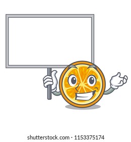 Bring board orange character cartoon style
